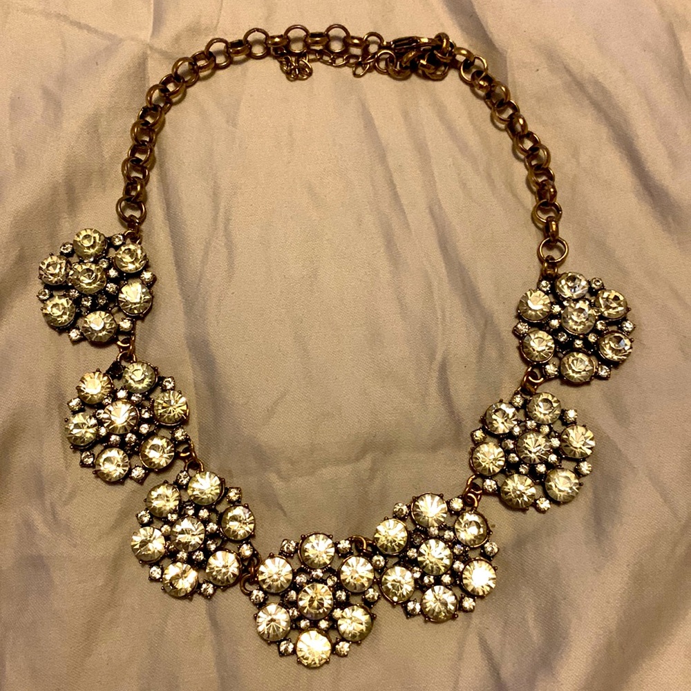 Crystal Bloom Statement Necklace